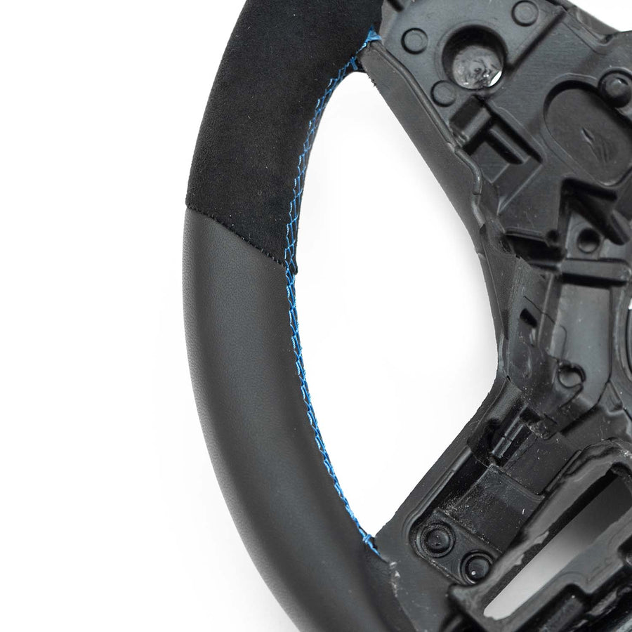 SHFT Round Steering Wheel In Alcantara & Leather For BMW G80 M3, G82 M4 & G87 M2
