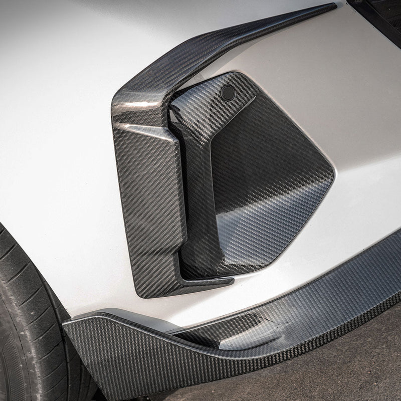 SooQoo BMW 5 Series G60 Front Bumper Insert In Gloss Carbon Fibre