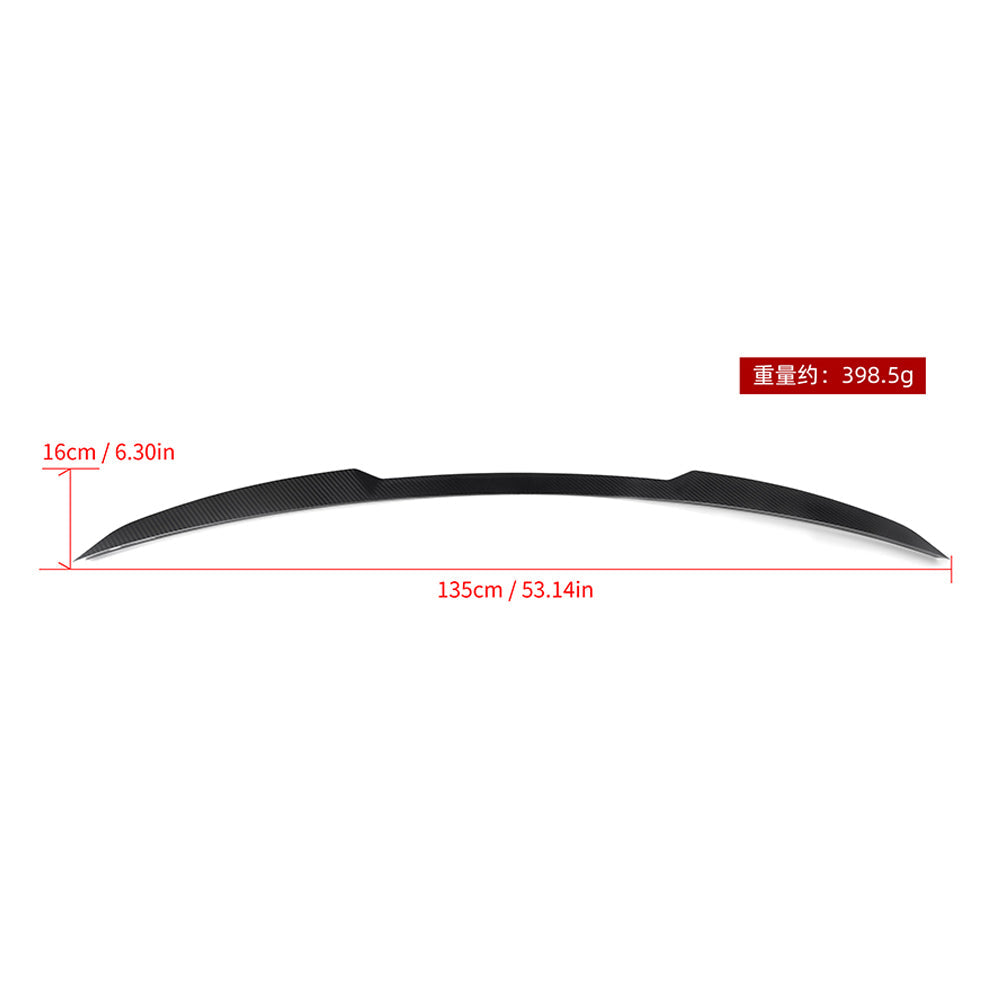 SooQoo BMW X5M F95 Trunk Spoiler In Gloss Carbon Fibre