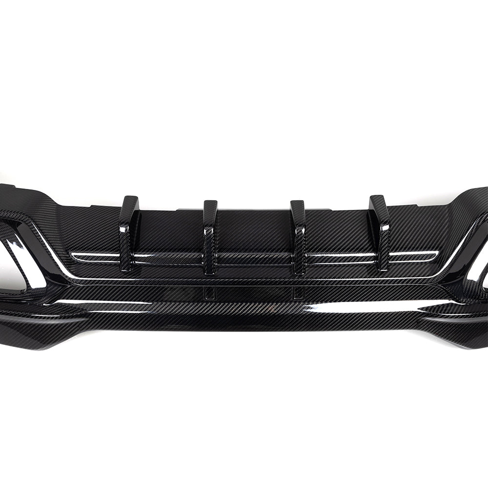 SooQoo BMW 8 Series G16 Rear Diffuser In Gloss Carbon Fibre