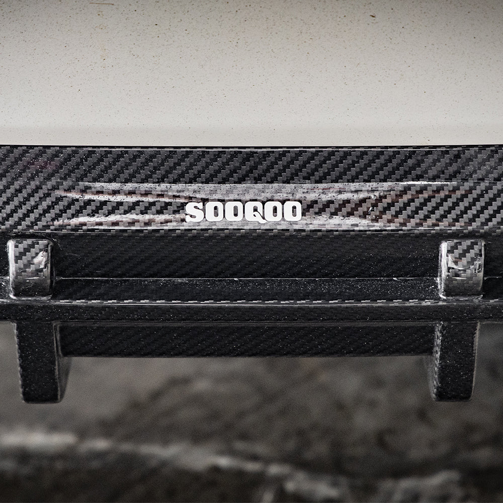 SooQoo BMW iX3 G08 Rear Diffuser In Gloss Carbon Fibre