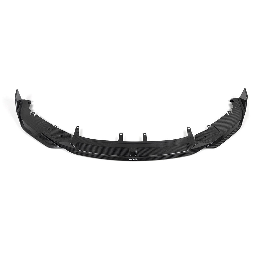 SooQoo BMW 8 Series G16 Front Lip In Gloss Carbon Fibre