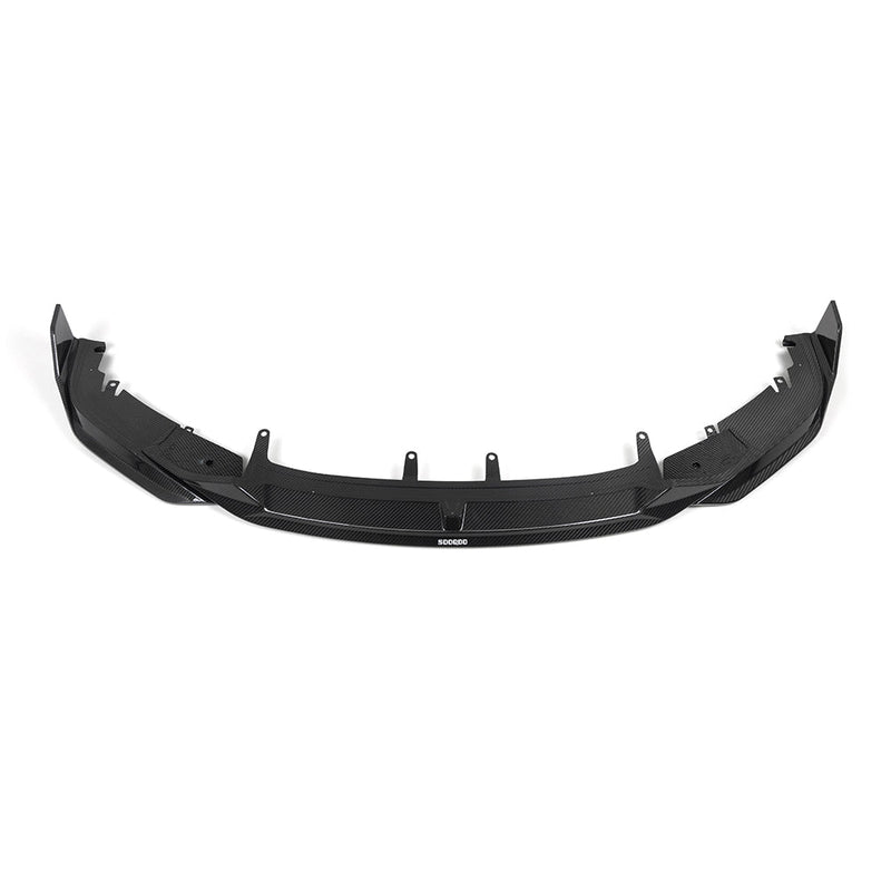 SooQoo BMW 8 Series G16 Front Lip In Gloss Carbon Fibre