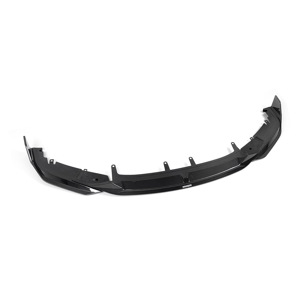 SooQoo BMW 8 Series G16 Front Lip In Gloss Carbon Fibre