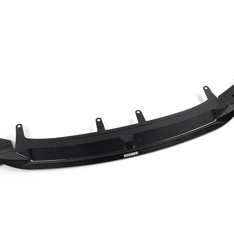 SooQoo BMW 8 Series G16 Front Lip In Gloss Carbon Fibre