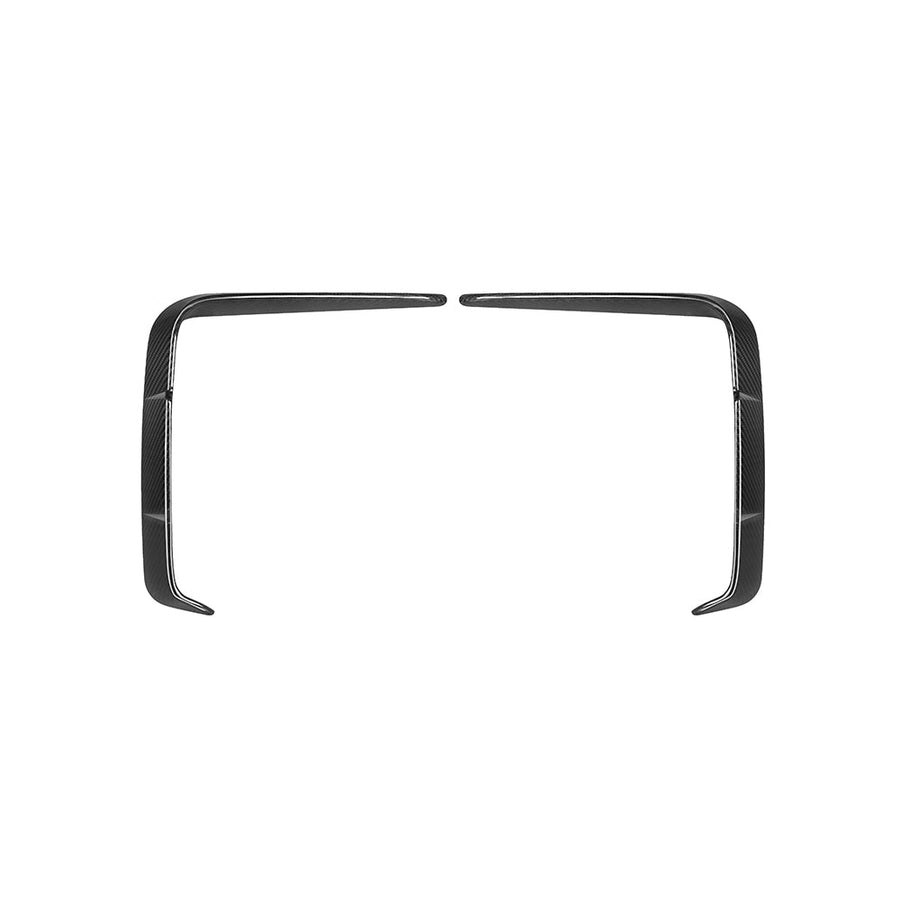 SooQoo BMW 4 Series G22 Front Bumper Inserts In Gloss Carbon Fibre