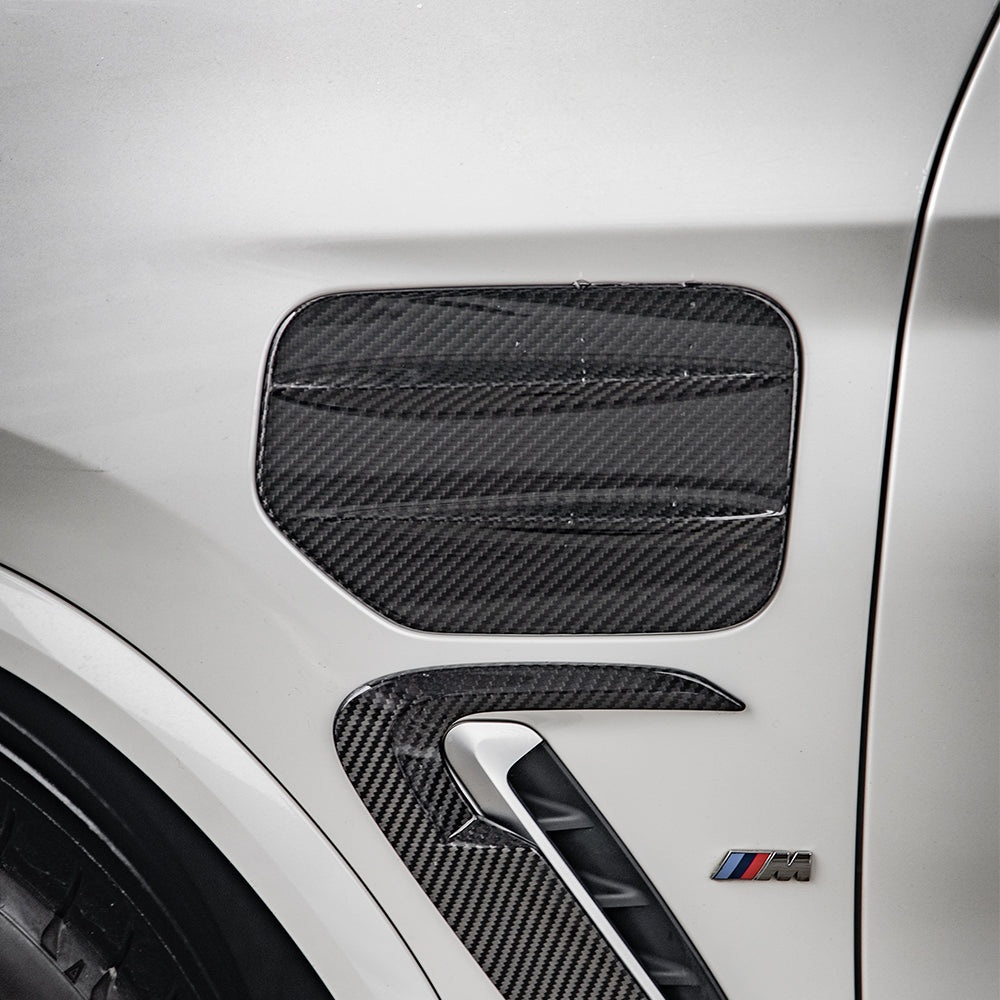 SooQoo BMW iX3 G08 Charger Cover In Gloss Carbon Fibre