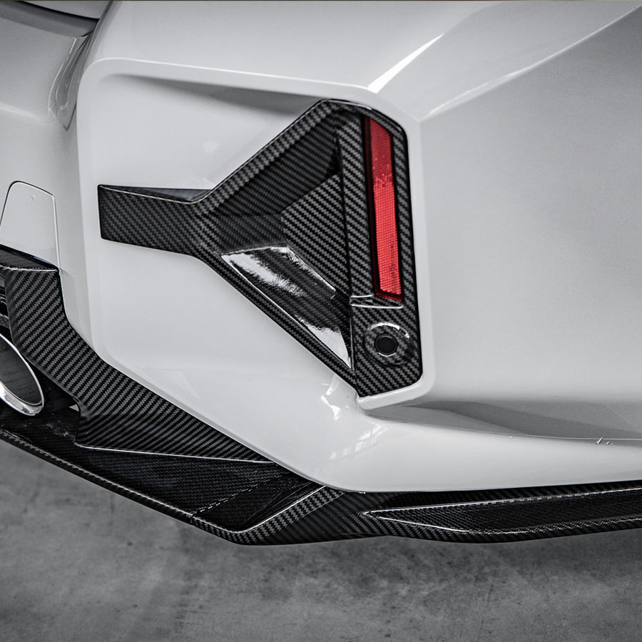 SooQoo BMW G87 M2 Carbon Fibre Rear Bumper Inserts