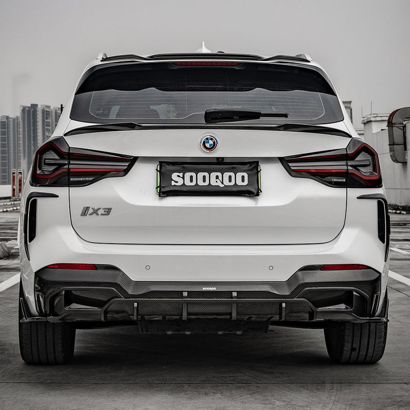 SooQoo BMW X3 G01 Top Spoiler In Gloss Carbon Fibre