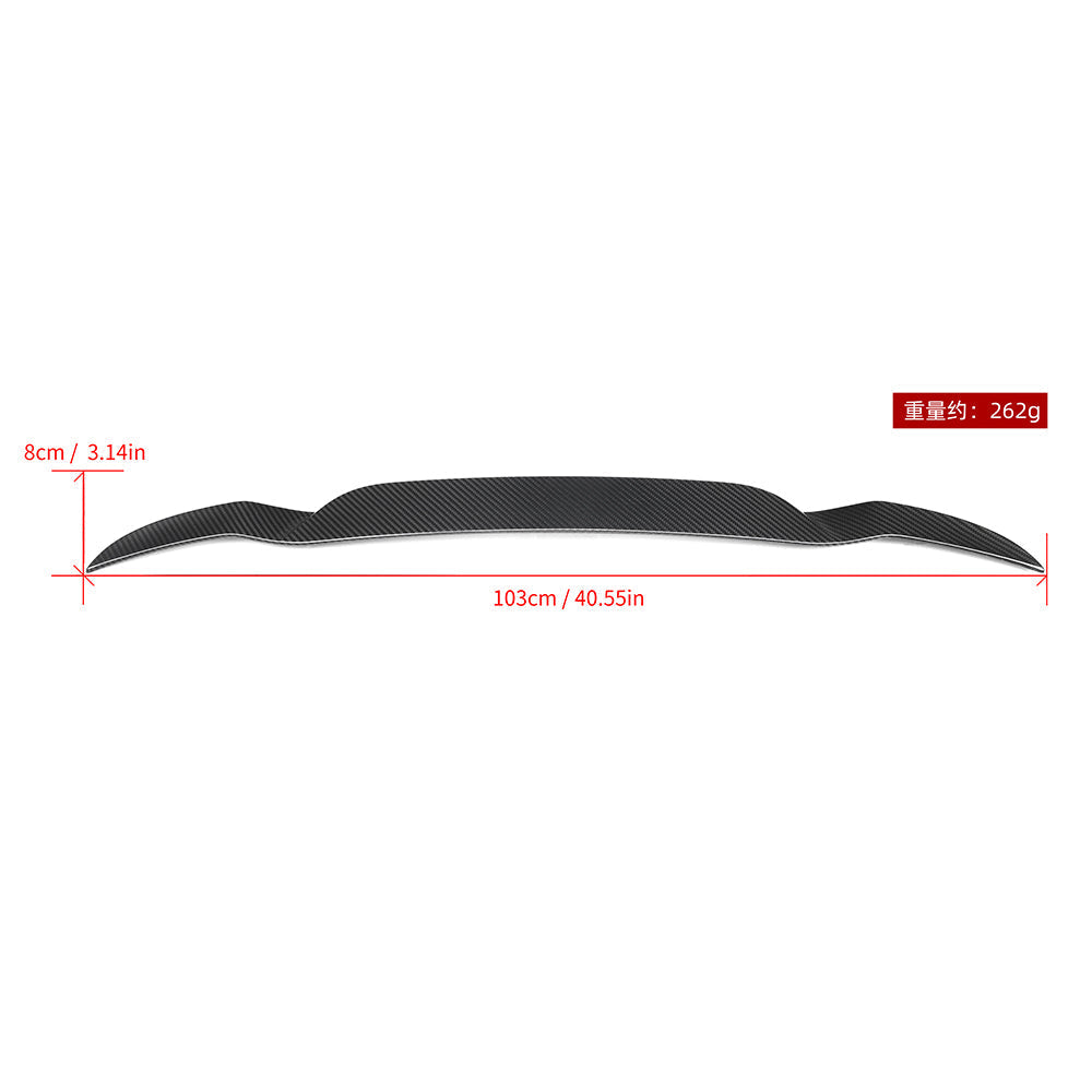 SooQoo BMW X3 G01 Top Spoiler In Gloss Carbon Fibre