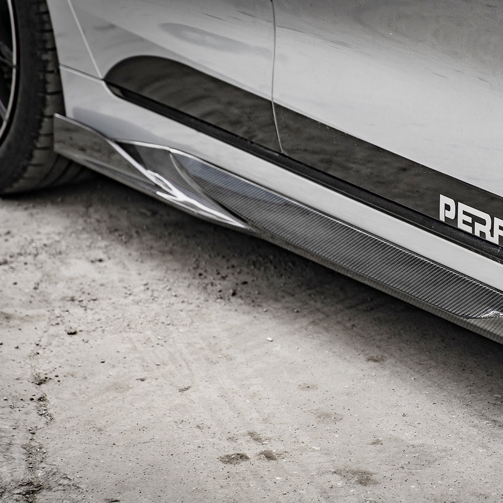 SooQoo BMW 4 Series G26 Side Skirt In Gloss Carbon Fibre