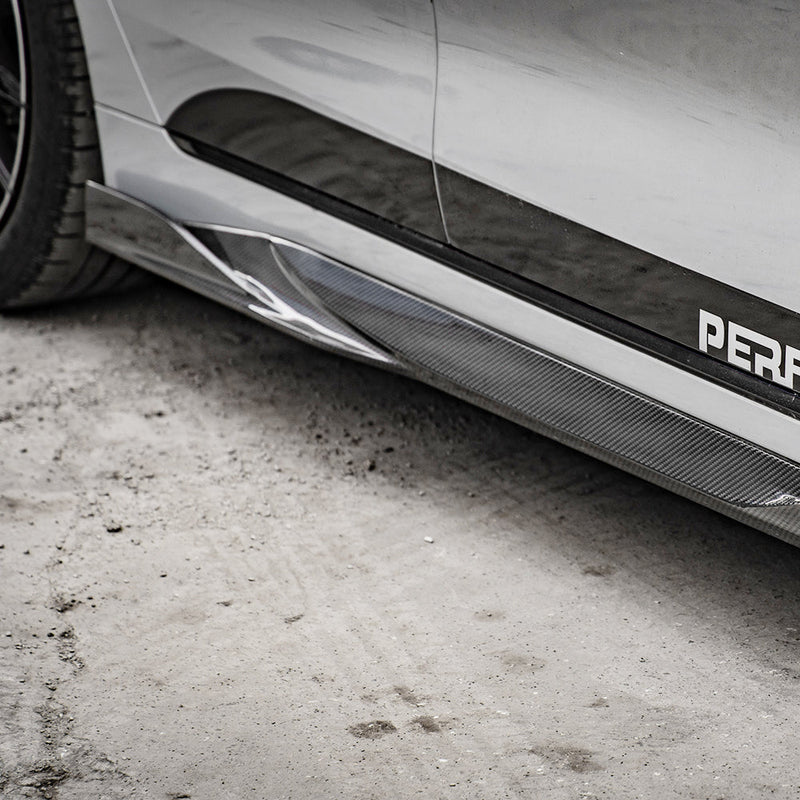 SooQoo BMW 4 Series G26 Side Skirt In Gloss Carbon Fibre