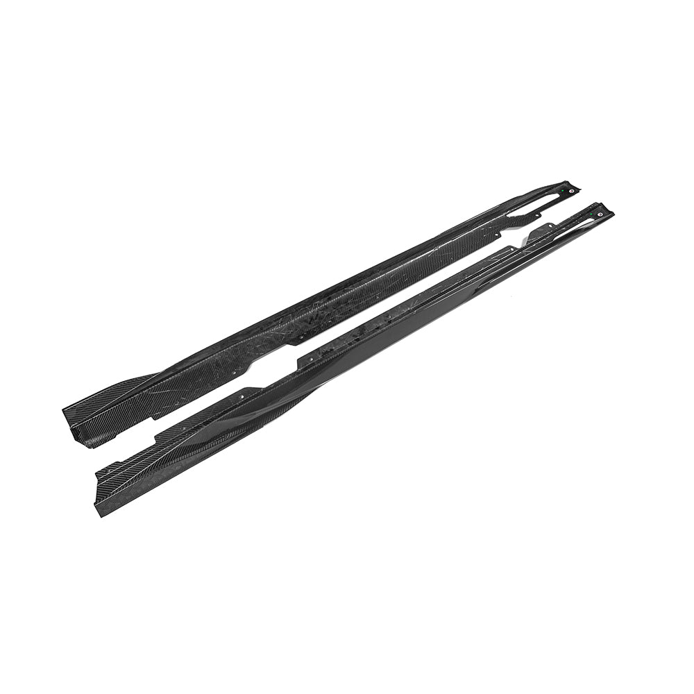 SooQoo BMW 4 Series G26 Side Skirt In Gloss Carbon Fibre