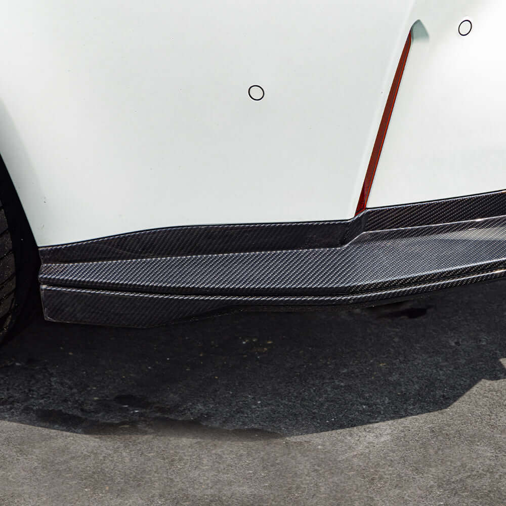 SooQoo V2 BMW M3 G80 Rear Diffuser W/Brake Light In Gloss Carbon Fibre