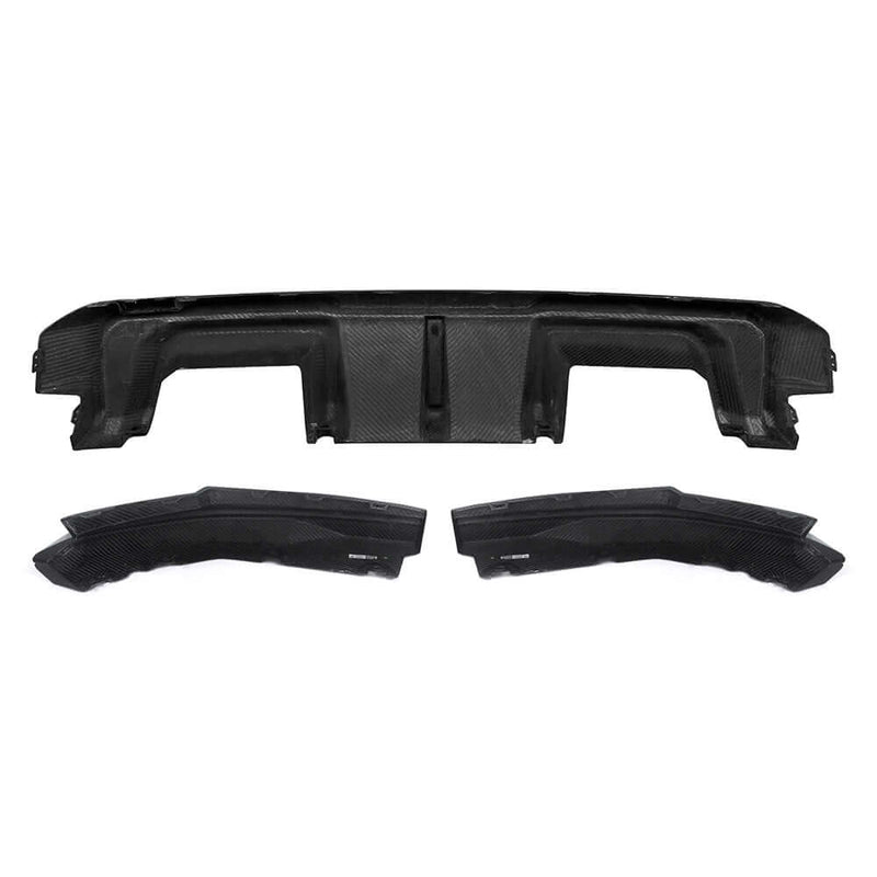 SooQoo V2 BMW M4 G82 Rear Diffuser W/Brake Light In Gloss Carbon Fibre
