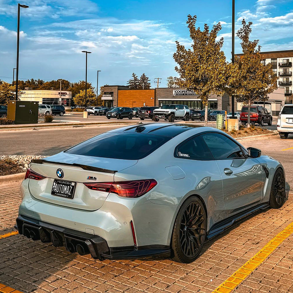 SooQoo V2 BMW M4 G82 G83 Rear Diffuser In Gloss Carbon Fibre