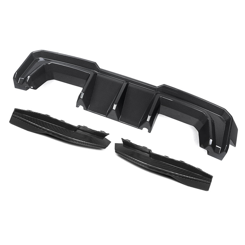 SooQoo V2 BMW M4 G82 G83 Rear Diffuser In Gloss Carbon Fibre