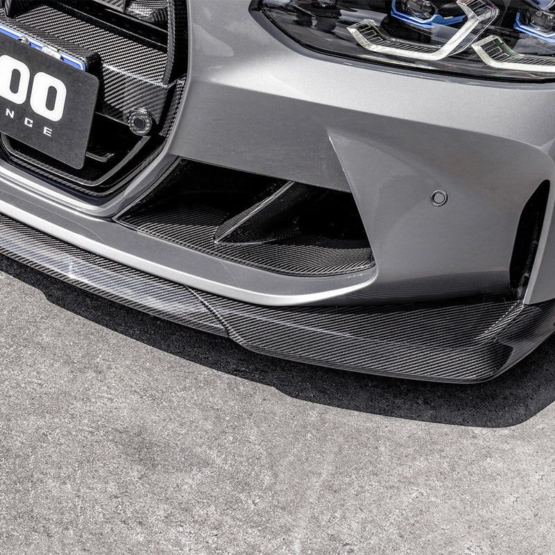 SooQoo V2 BMW G8x M3 M4 Front Lip In Gloss Carbon Fibre