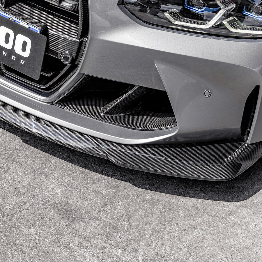 SooQoo V2 BMW G8x M3 M4 Front Lip In Gloss Carbon Fibre