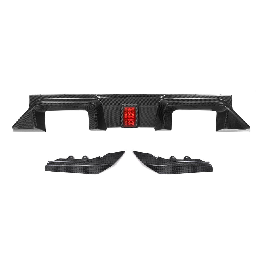 SooQoo V3 BMW M2 G87 Rear Diffuser In Gloss Carbon Fibre