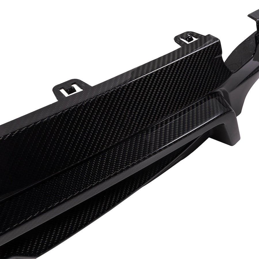 SooQoo BMW X5M F95 Rear Diffuser In Gloss Carbon Fibre