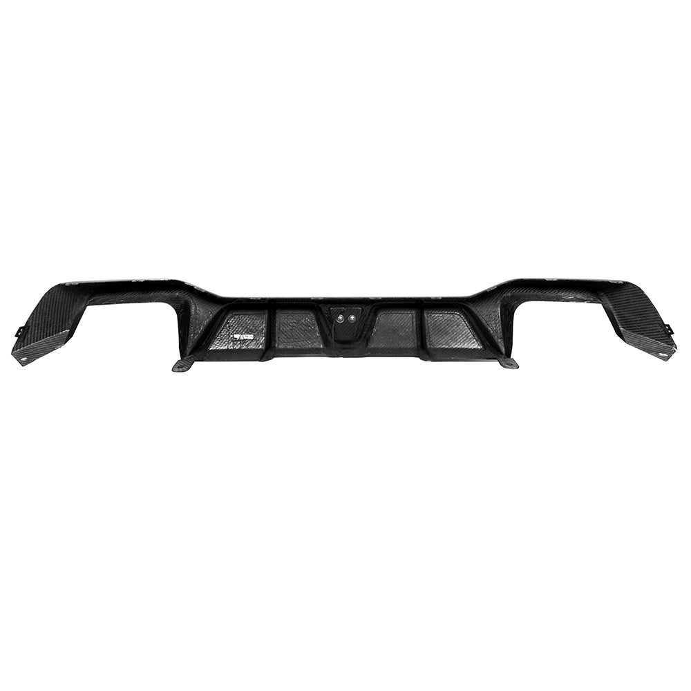 SooQoo BMW X4 G02 LCI Rear Diffuser W/Brake Light In Gloss Carbon Fibre