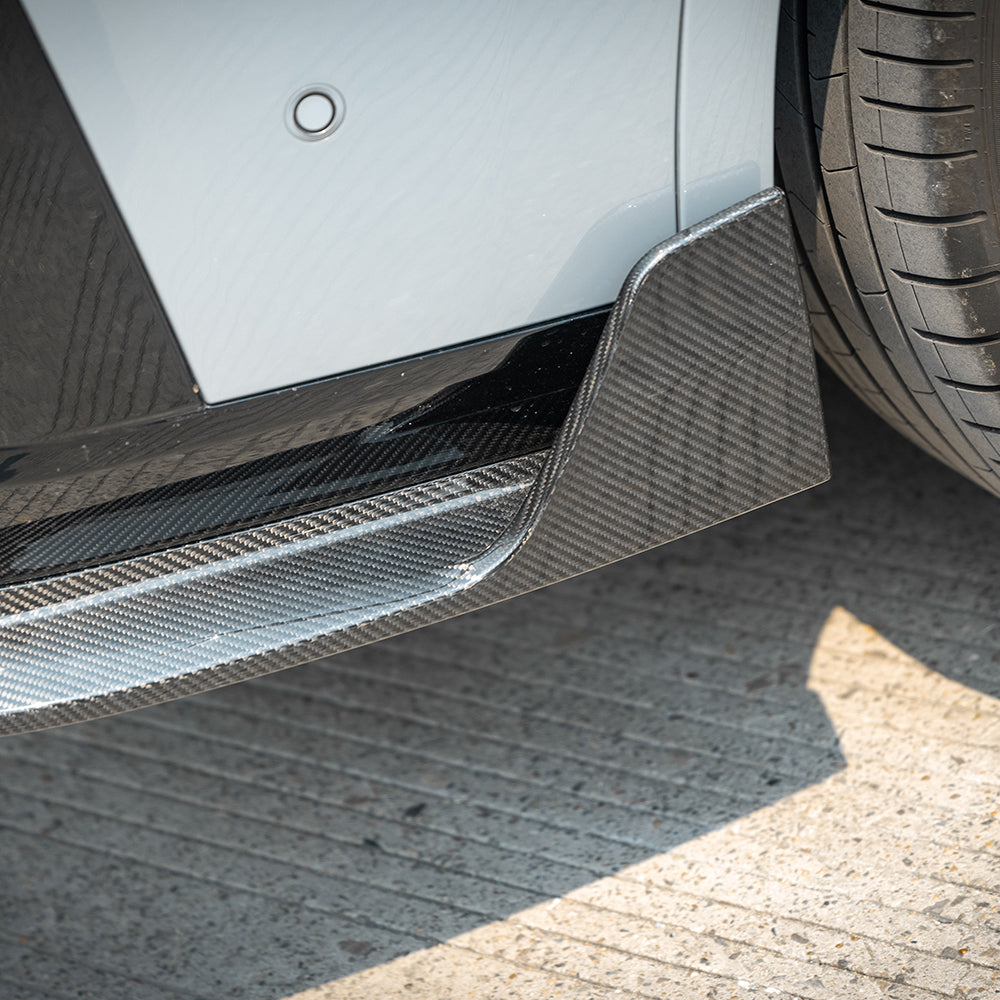 SooQoo BMW X4 G02 LCI Rear Diffuser W/Brake Light In Gloss Carbon Fibre