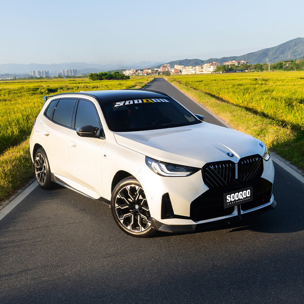 SooQoo BMW G45 X3 Front Splitter In Gloss Carbon Fibre