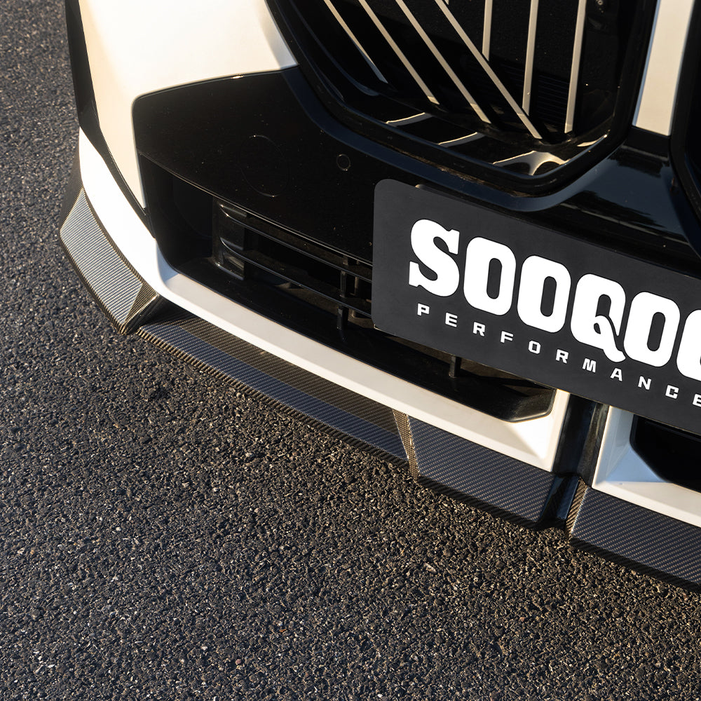 SooQoo BMW G45 X3 Front Splitter In Gloss Carbon Fibre