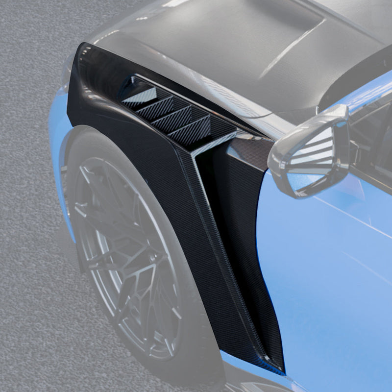 SooQoo BMW M3 G80 Side Fenders In Gloss Carbon Fibre