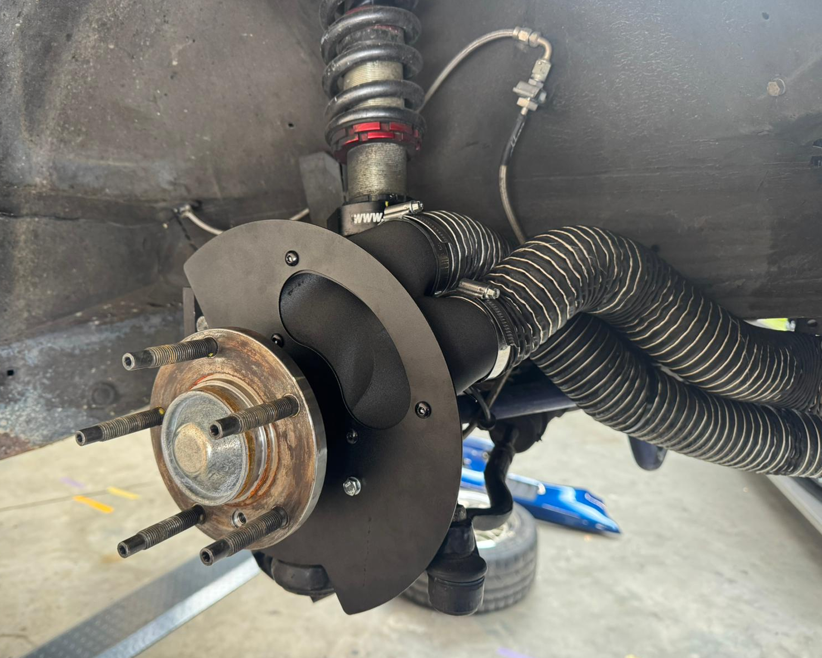 ST Trackparts BMW E36 Brake Cooling Kit (Double Duct)