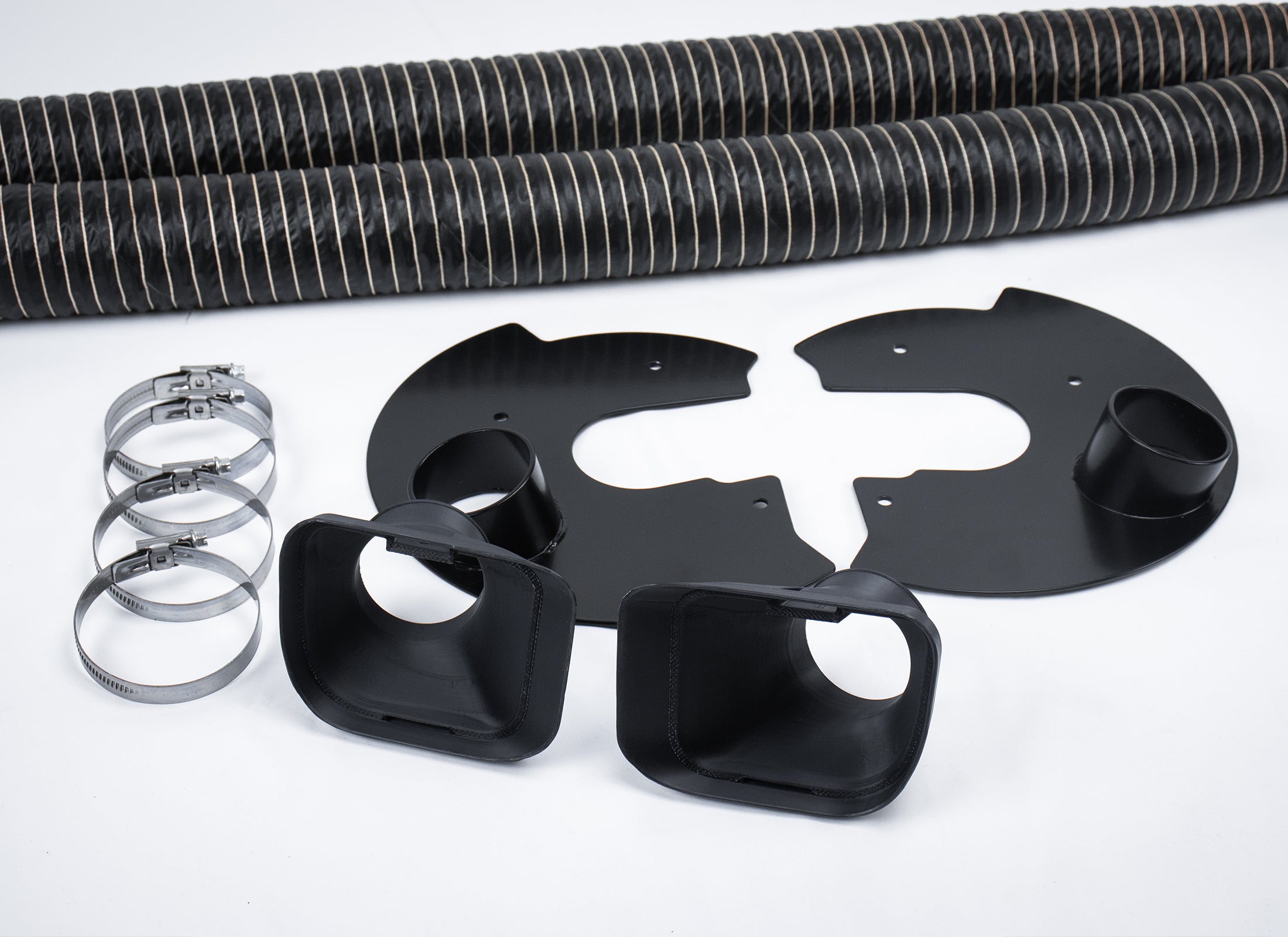 ST Trackparts BMW E36 Brake Cooling Kit (OEM-style funnels)