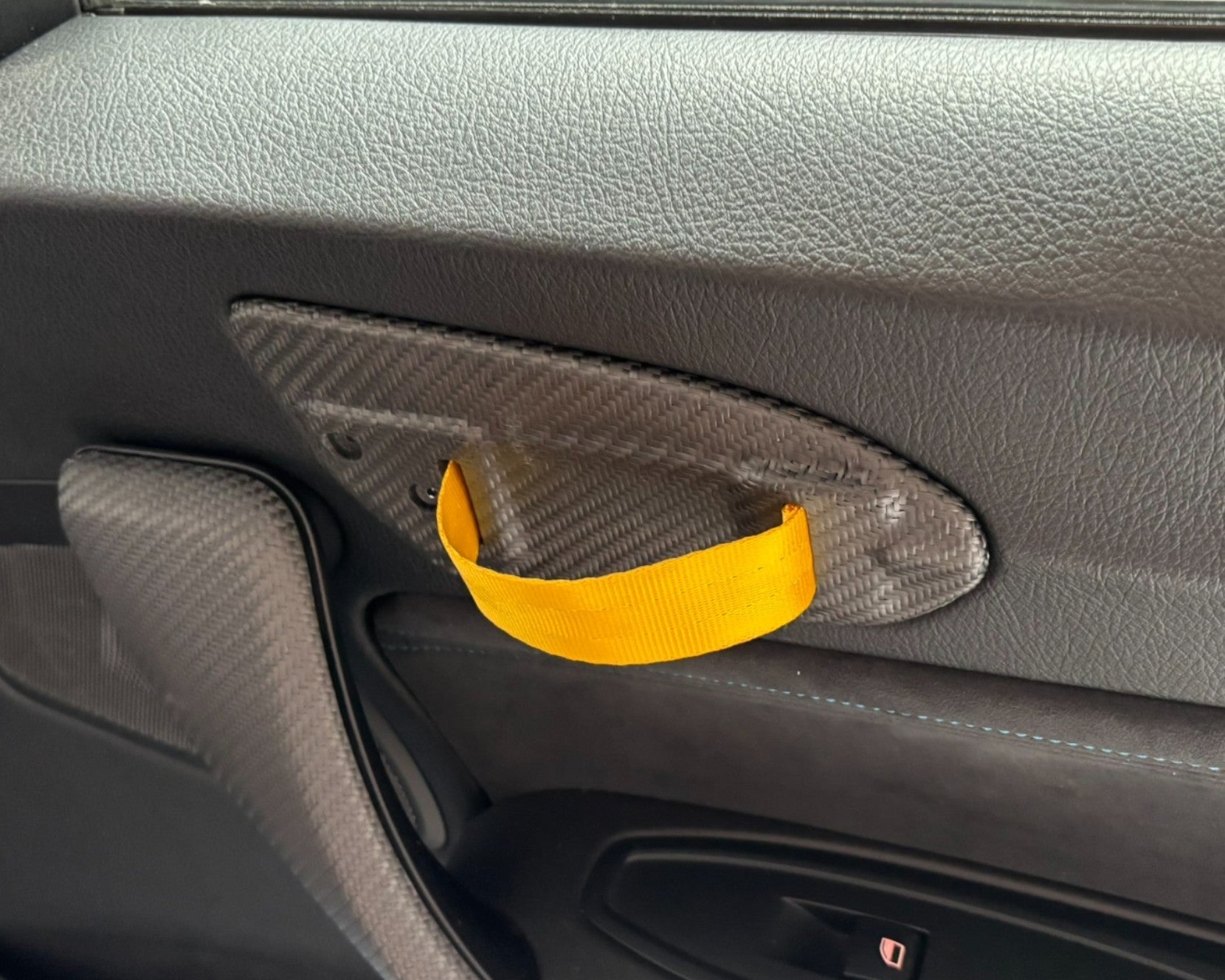 ST Trackparts BMW M2 F87 F20/F21/F22 Carbon Fiber Door Pull Strap Conversion Kit
