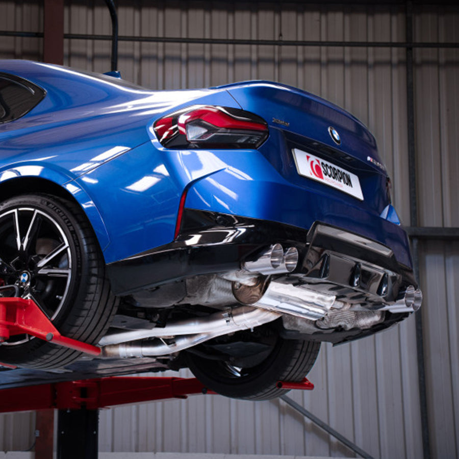 Scorpion BMW G42 M240i OPF Back Exhaust System With Polished Daytona Tips