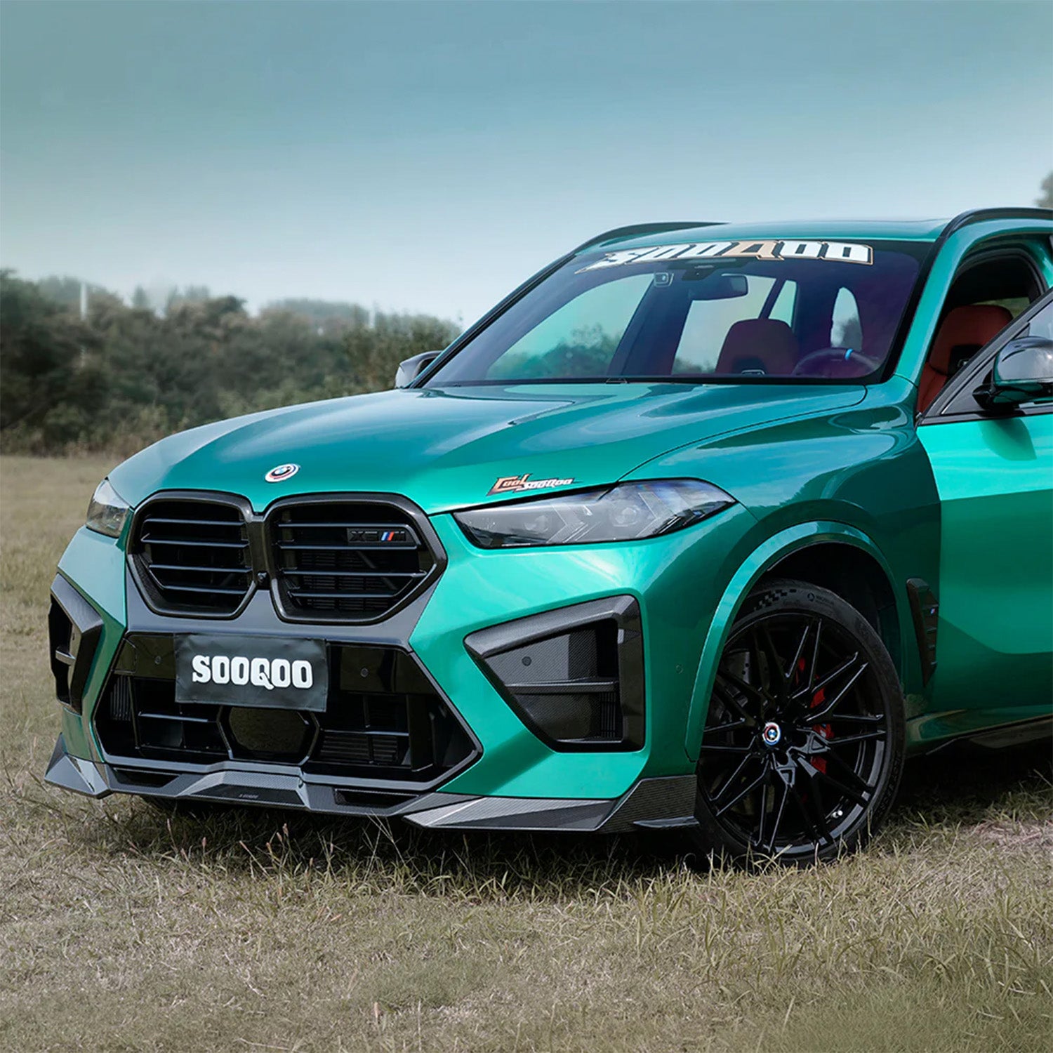 SooQoo BMW F95 X5M LCI Carbon Fibre Front Ducts