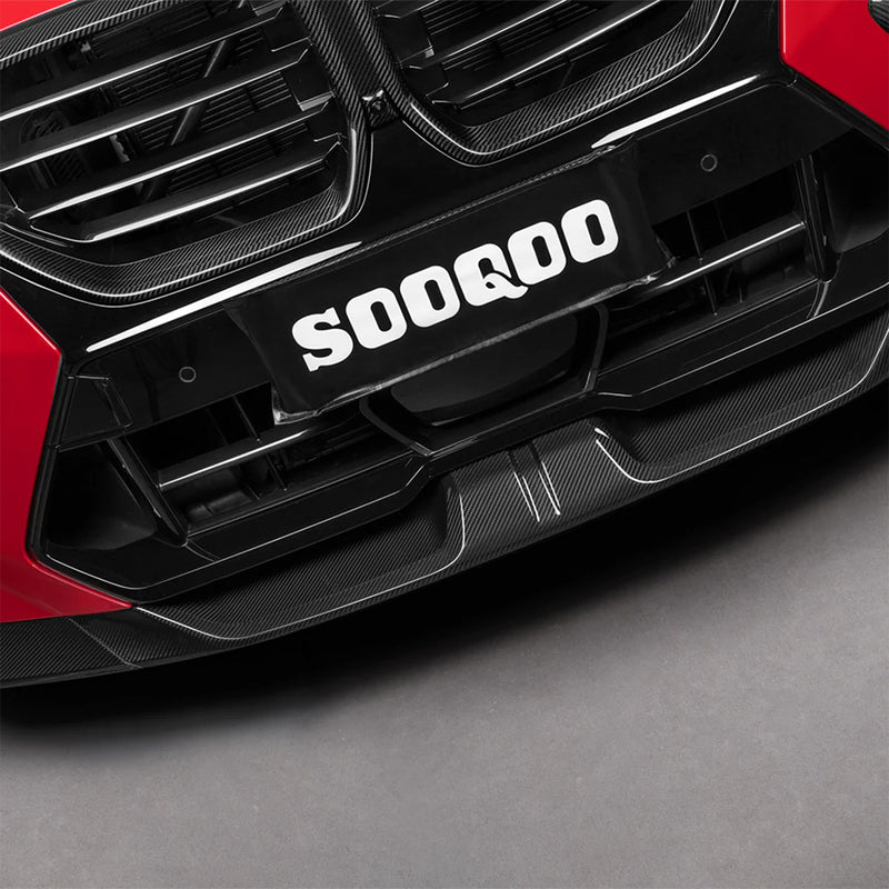 SooQoo BMW F96 X6M LCI Gloss Carbon Fibre Front Splitter