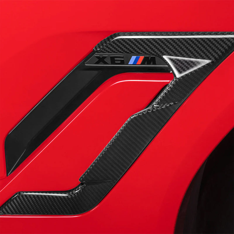 BMW F96 X6M LCI Gloss Carbon Fibre Fender Trims By SooQoo