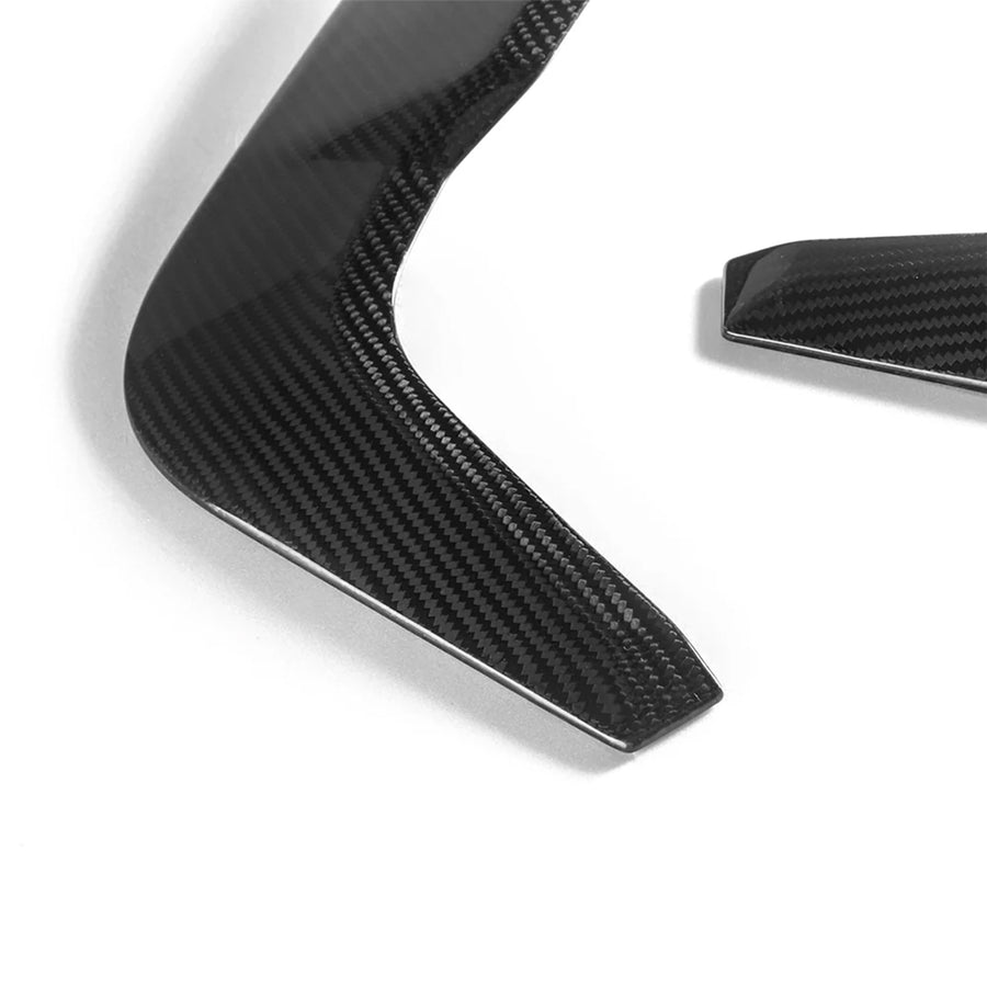 BMW F96 X6M Gloss Carbon Fibre Rear Bumper Inserts By SooQoo