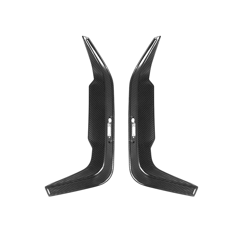 BMW F96 X6M Gloss Carbon Fibre Rear Bumper Inserts By SooQoo