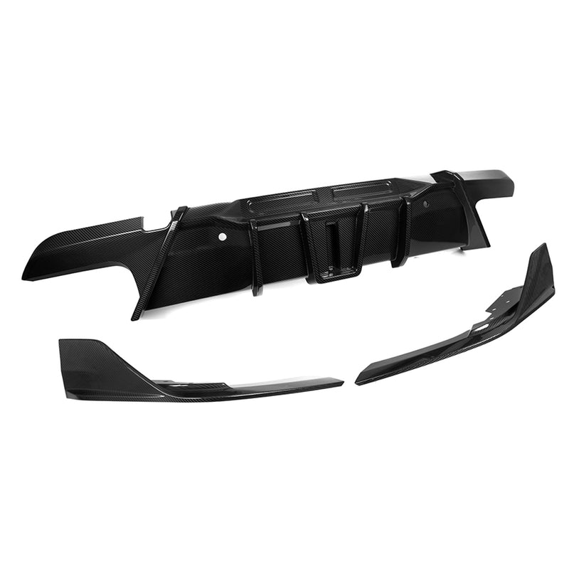 BMW F96 X6M Gloss Carbon Fibre SQ-A Rear Diffuser By SooQoo