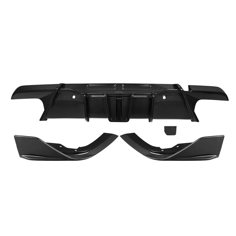 BMW F96 X6M Gloss Carbon Fibre SQ-A Rear Diffuser By SooQoo