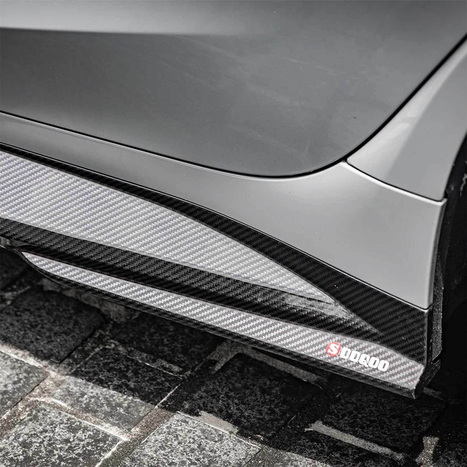 BMW G80 M3 SooQoo SQ Gloss Carbon Fibre Body Kit Side Closeup