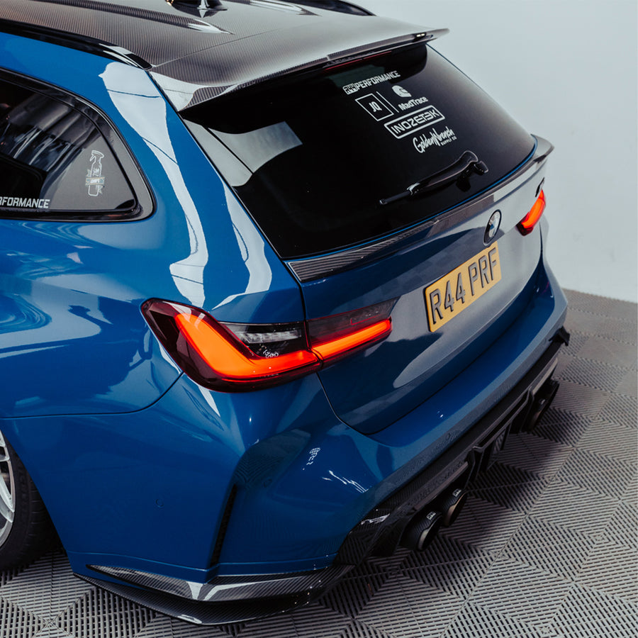 BMW G81 M3 Touring Carbon Fibre Rear Trunk Spoiler By SooQoo
