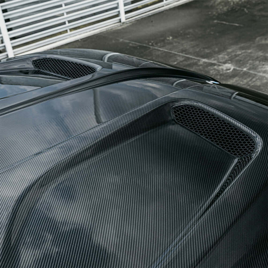 SooQoo BMW G90 & G99 M5 Vented Hood In Pre Preg Carbon Fibre