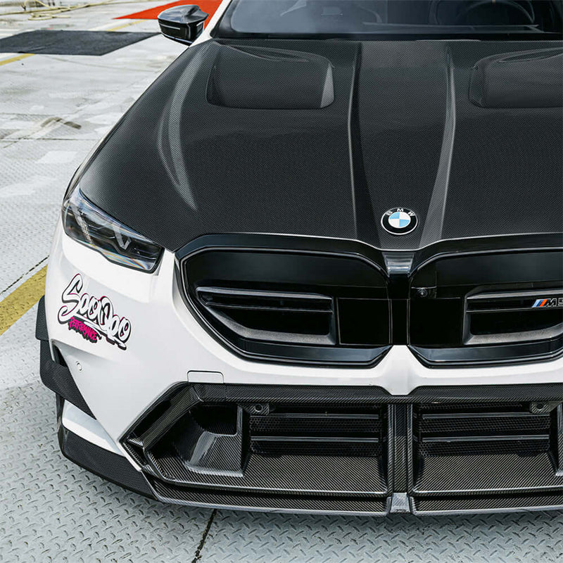 SooQoo BMW G90 & G99 M5 Vented Hood In Pre Preg Carbon Fibre