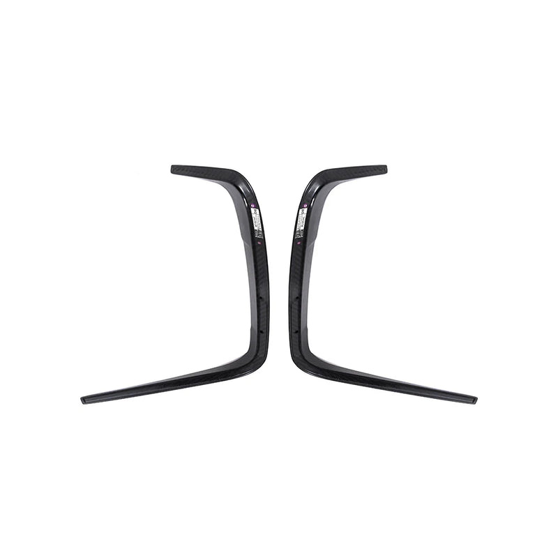 SooQoo BMW M8 F91 F92 Rear Bumper Inserts In Gloss Carbon Fibre