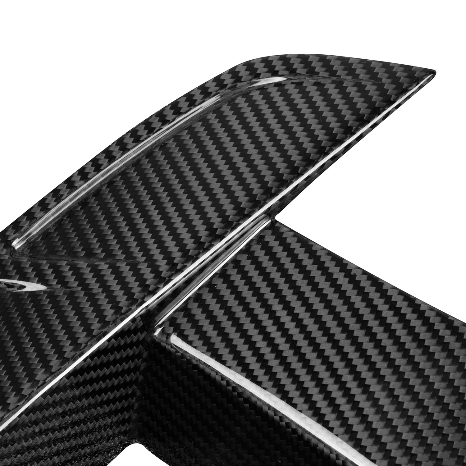 BMW X3M F97 LCI Carbon Fibre Front Air Inlet Ducts By SooQoo - Closeup
