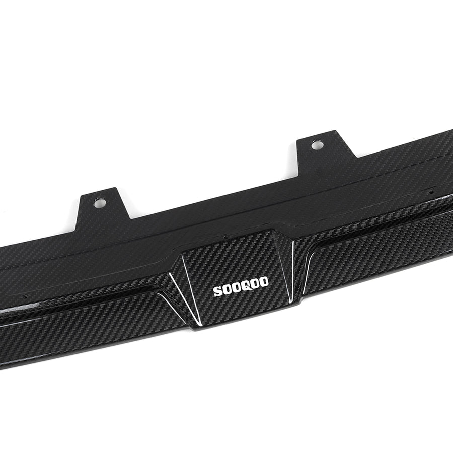 BMW X3M F97 LCI Carbon Fibre 3-Piece Front Lip By SooQoo - Centre Closeup