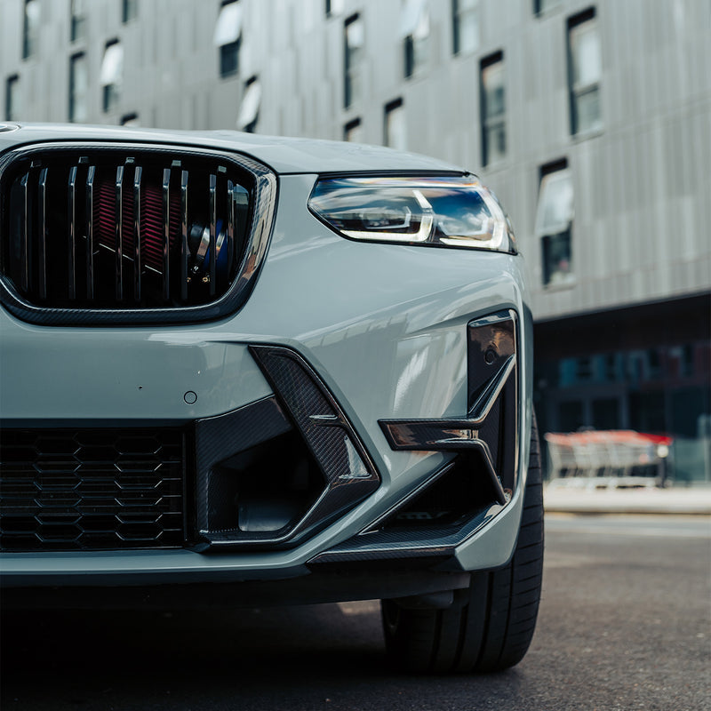SOOQOO BMW X3M F97 & X4M F98 LCI Carbon Fibre Front Aero Canards
