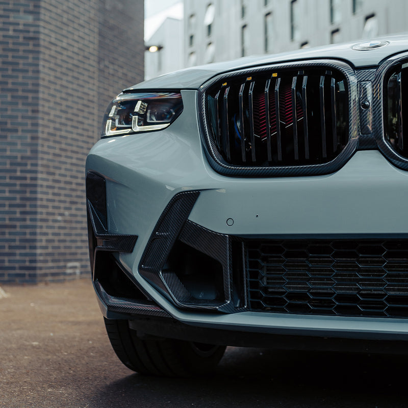SOOQOO BMW X3M F97 & X4M F98 LCI Carbon Fibre Front Aero Canards